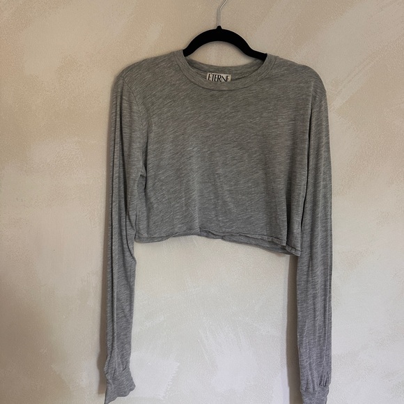 Eterne Long Sleeve Crop Top - Picture 1 of 3